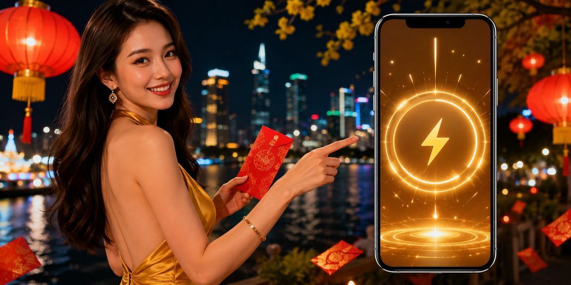 Không khí lễ hội đèn lồng tại TP.HCM – người dùng trẻ tận hưởng giải trí trực tuyến trong dịp Tết